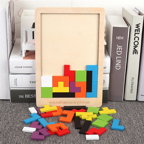 Holzpuzzle Tetris - Pentomino aus Holz kaufen - Pk.toys