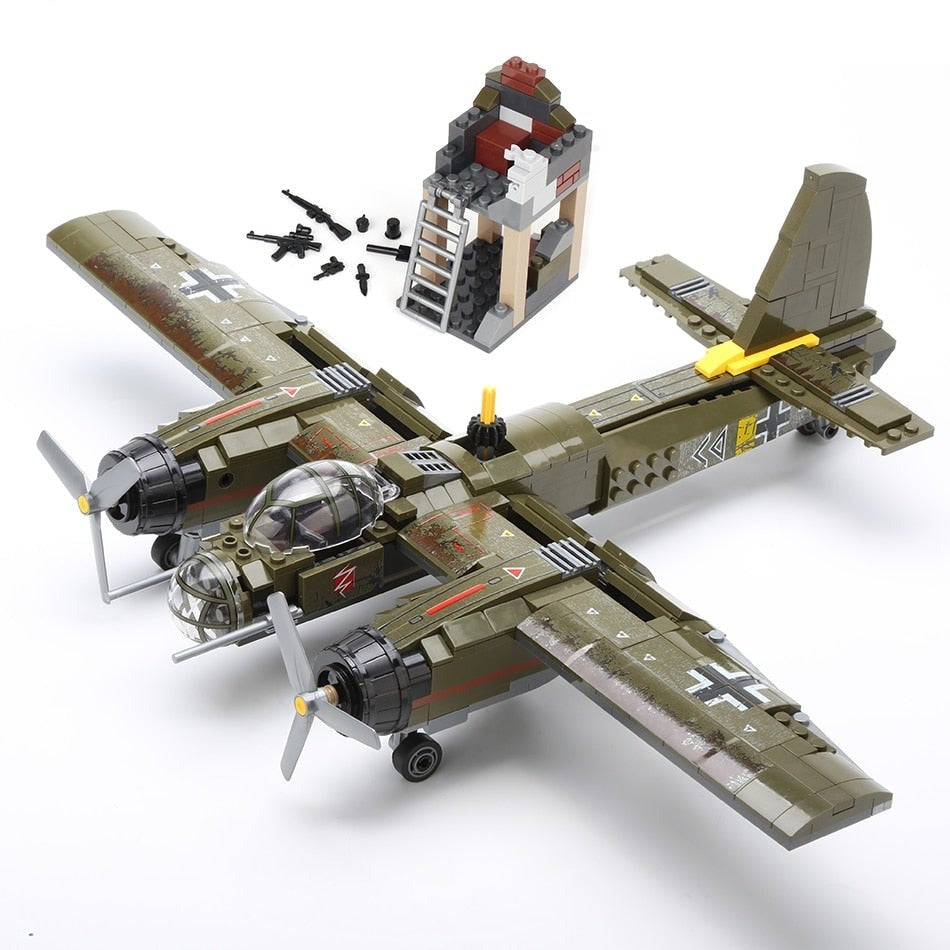 Bausatz Militär Flugzeug Junkers Ju-88, 559 Teile kaufen - Pk.toys