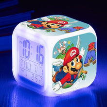 Lade das Bild in den Galerie-Viewer, Super Mario Digital Wecker mit LED und Farbwechsel kaufen - Pk.toys
