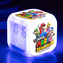 Lade das Bild in den Galerie-Viewer, Super Mario Digital Wecker mit LED und Farbwechsel kaufen - Pk.toys
