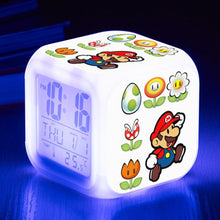 Lade das Bild in den Galerie-Viewer, Super Mario Digital Wecker mit LED und Farbwechsel kaufen - Pk.toys
