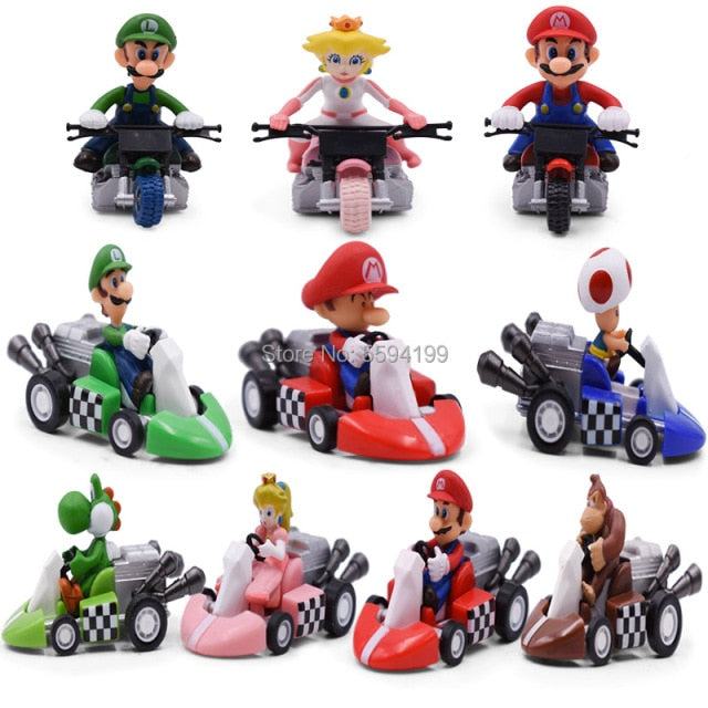 Super Mario Kart Figuren Spielzeug im 10er Set kaufen - Pk.toys