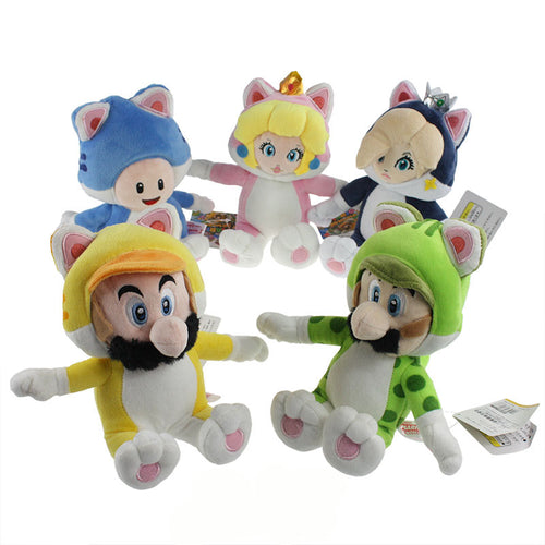 Super Mario Kuscheltiere im Katzen Kostüm (ca. 18cm bis 20cm) kaufen - Pk.toys